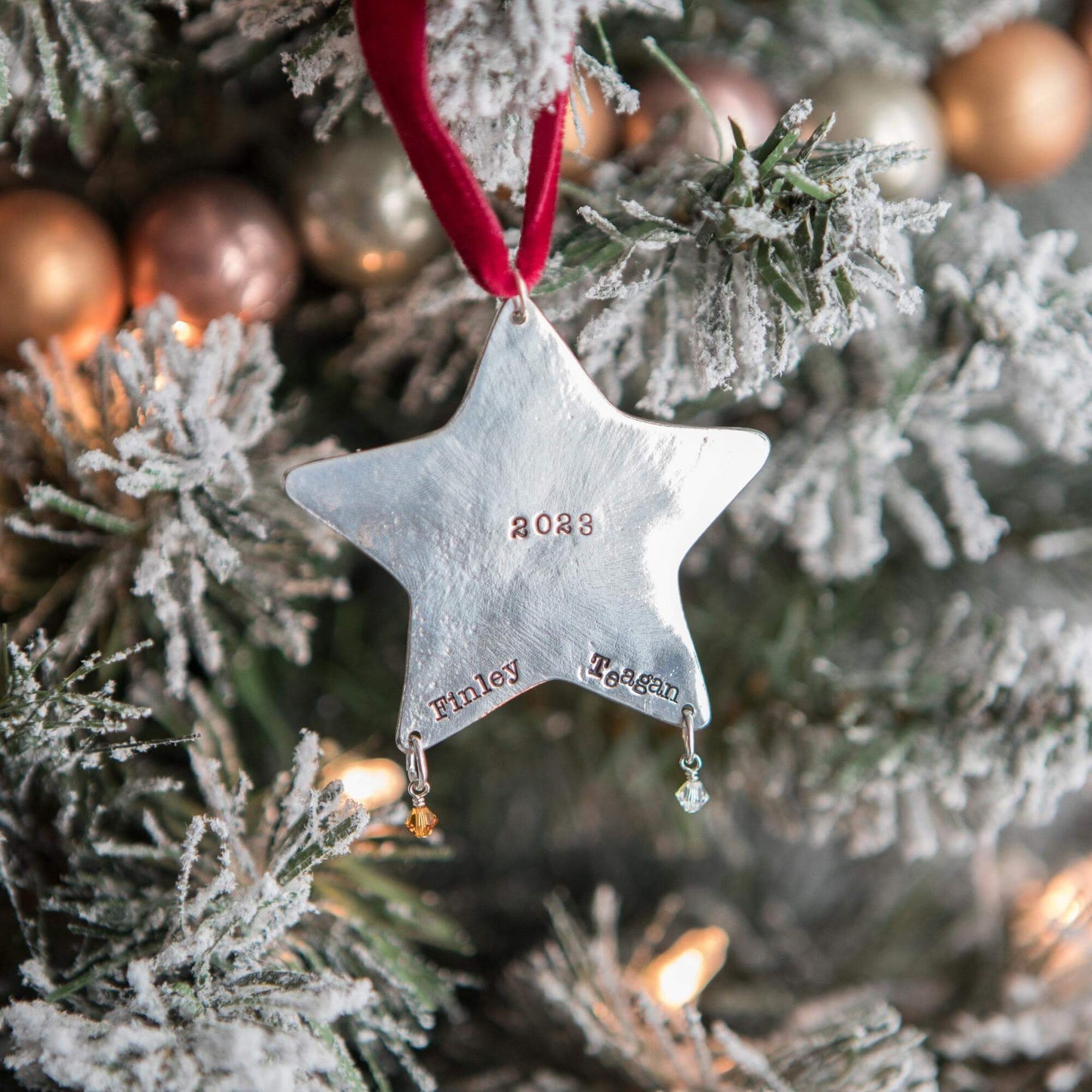 Personalized Christmas Star Ornament