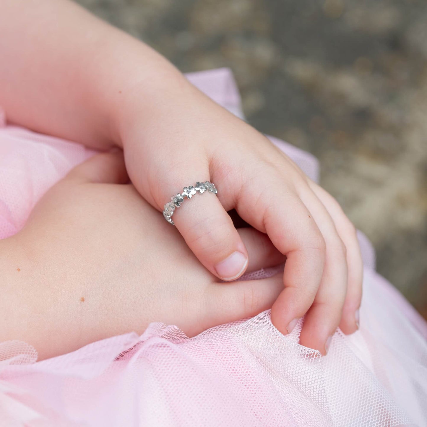 Daisy Delight Ring in Silver