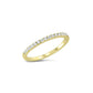Golden Teenie Tiny Cubic Zirconia Sparkle Ring