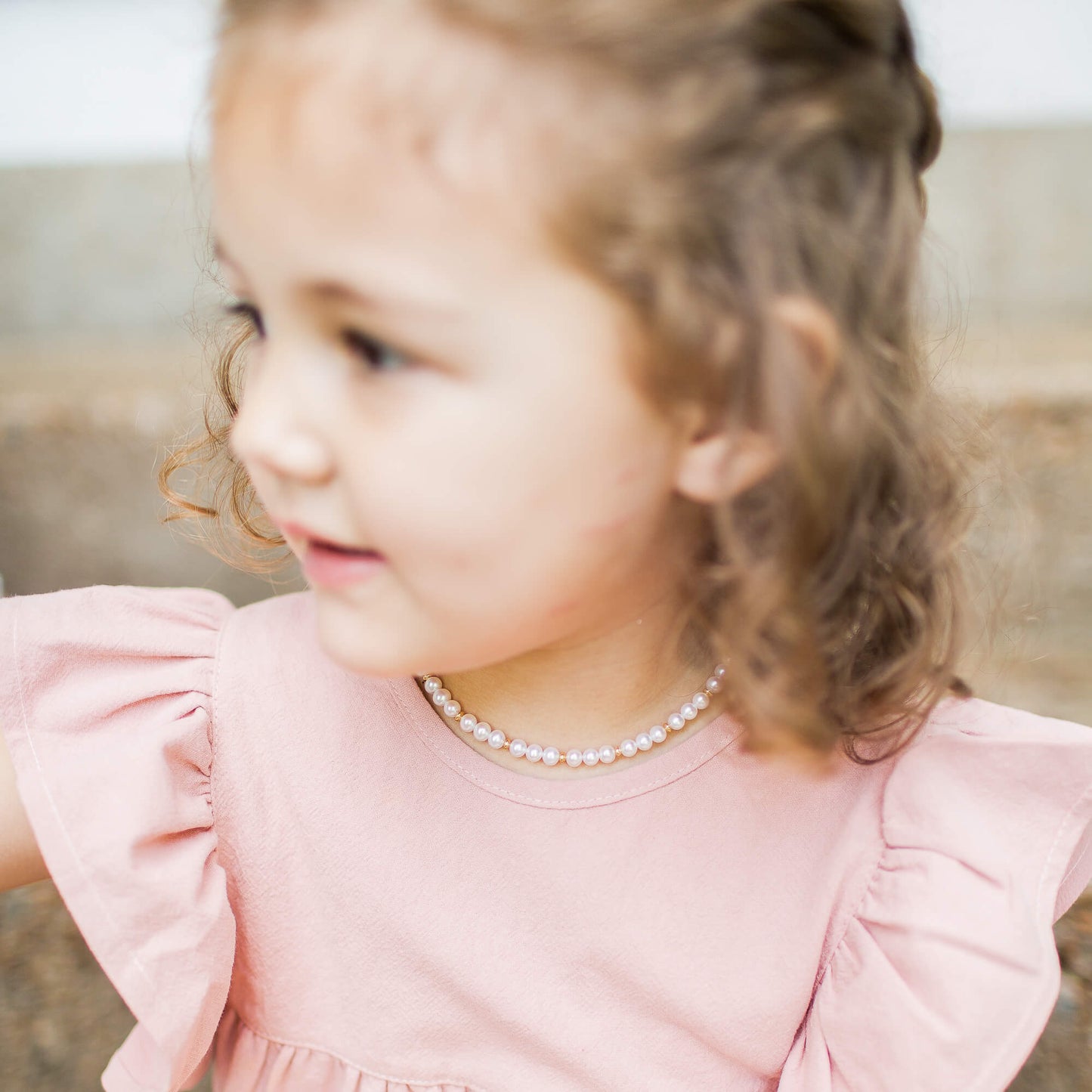 Golden Lovely Pearl Necklace