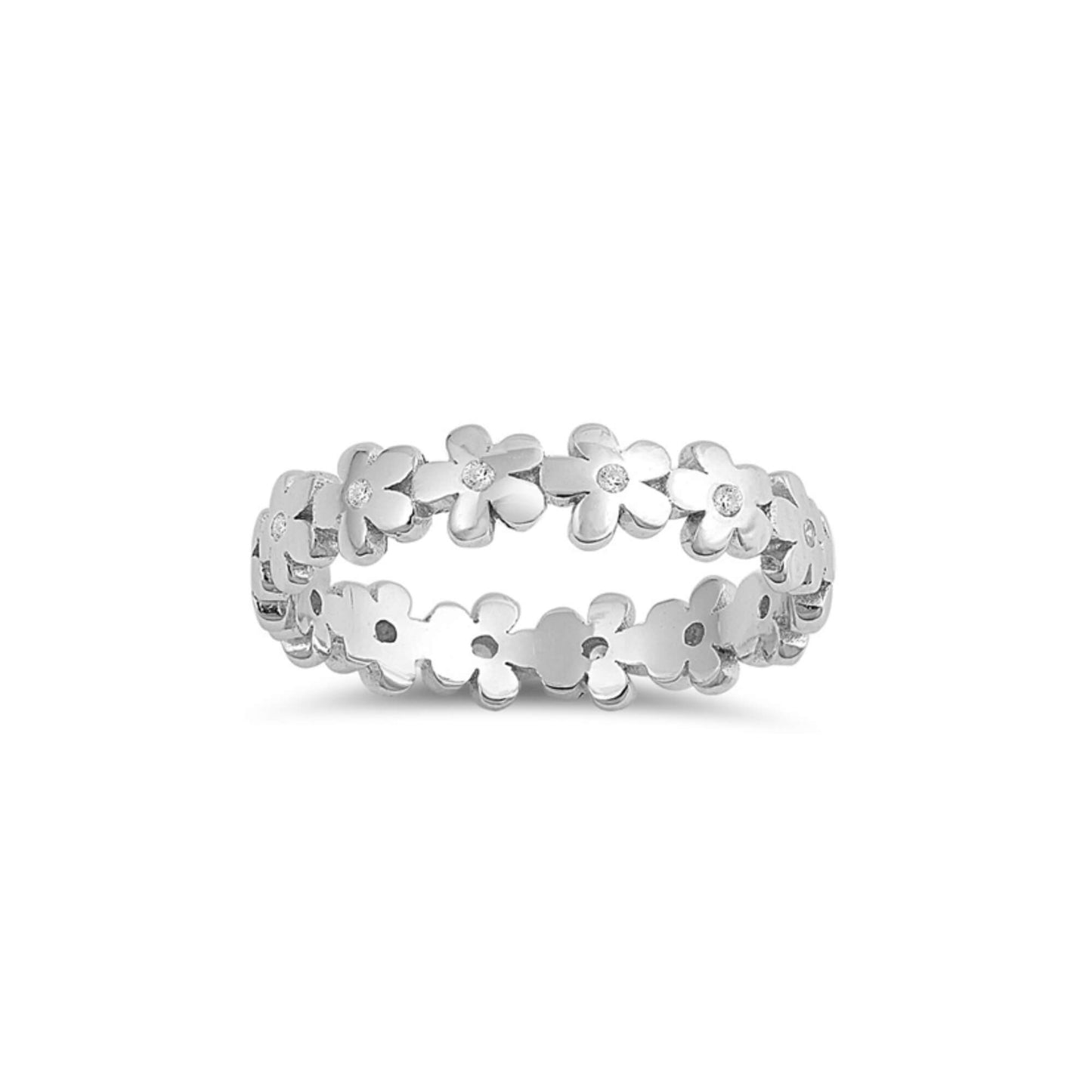 Daisy Delight Ring in Silver