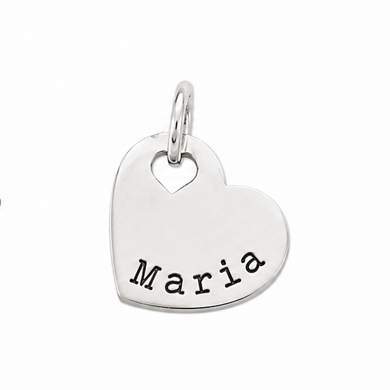 CUSTOM - add an engraved heart charm for Roseanne
