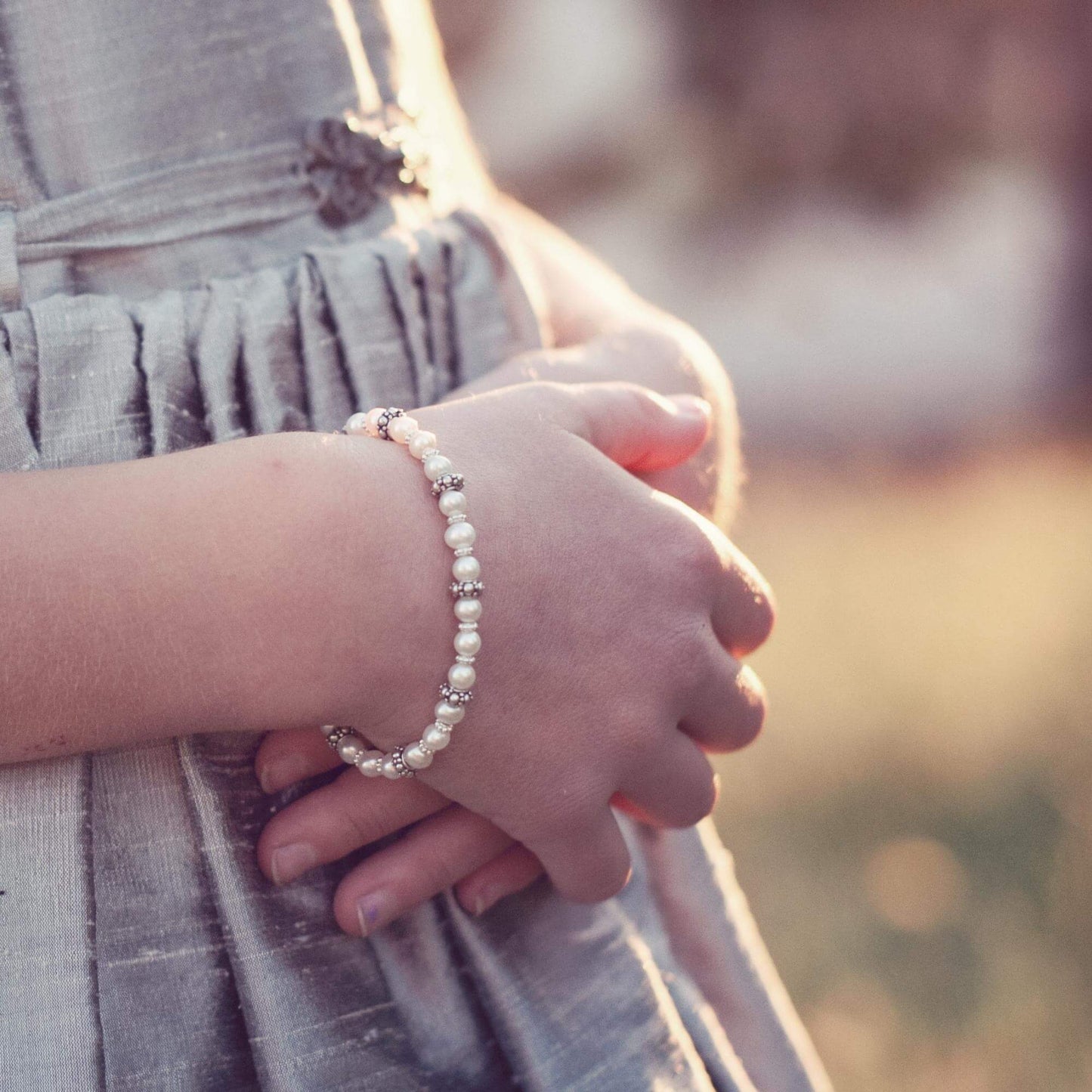 Elegant Pearl and Sterling Silver Bracelet