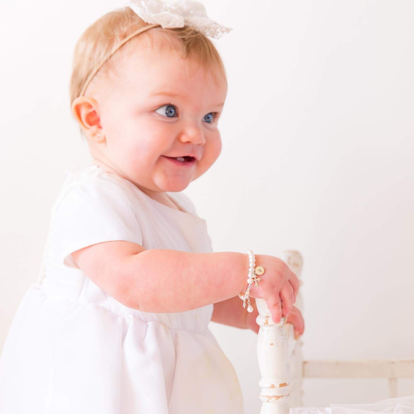 Personalized Baby Baptism Bracelet