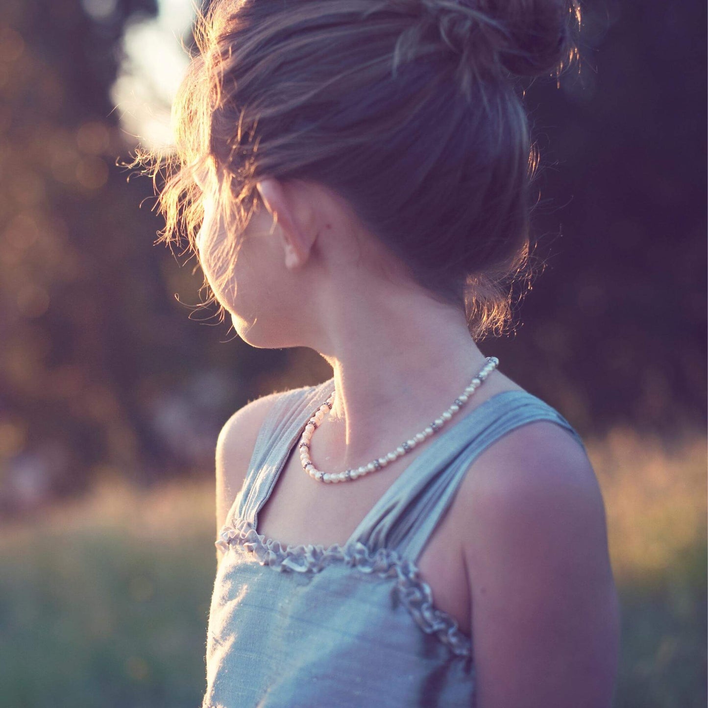 Elegant Pearl and Sterling Jewelry Set in Silver