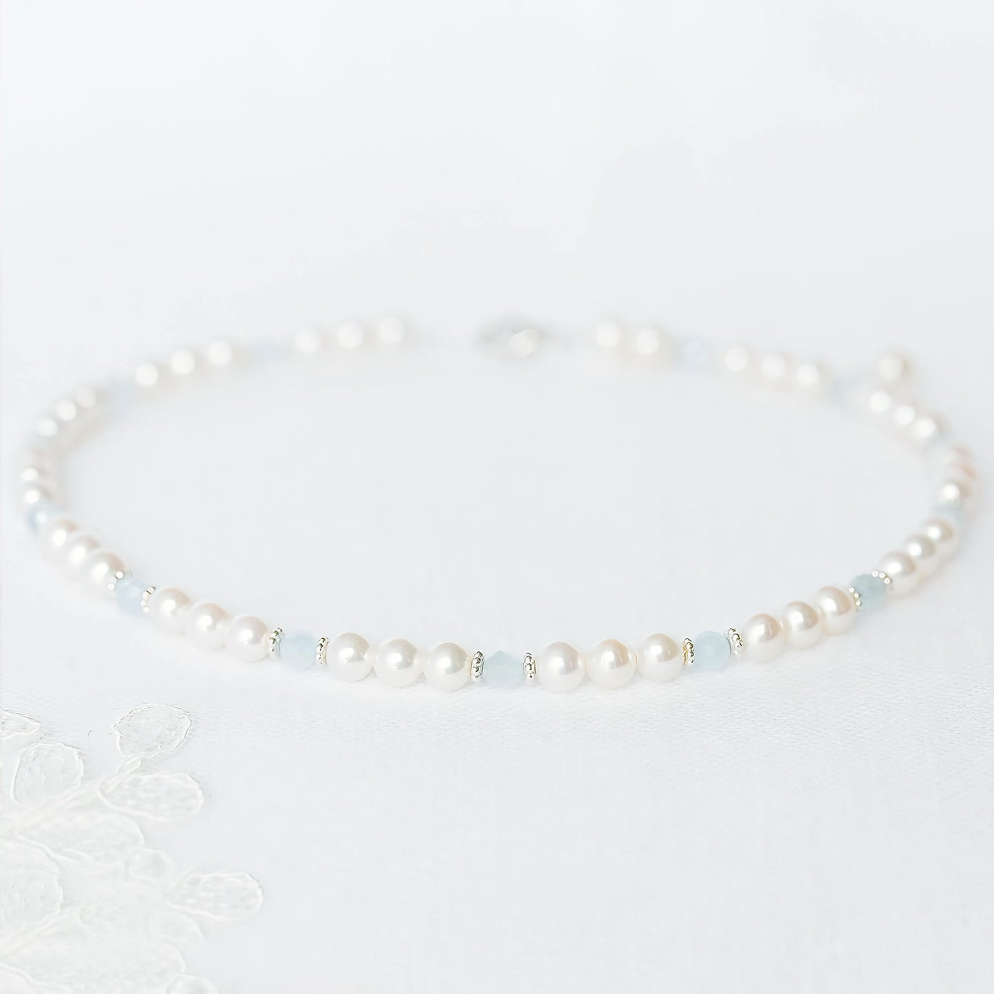 Adorable Pearl and Birthstone Necklace