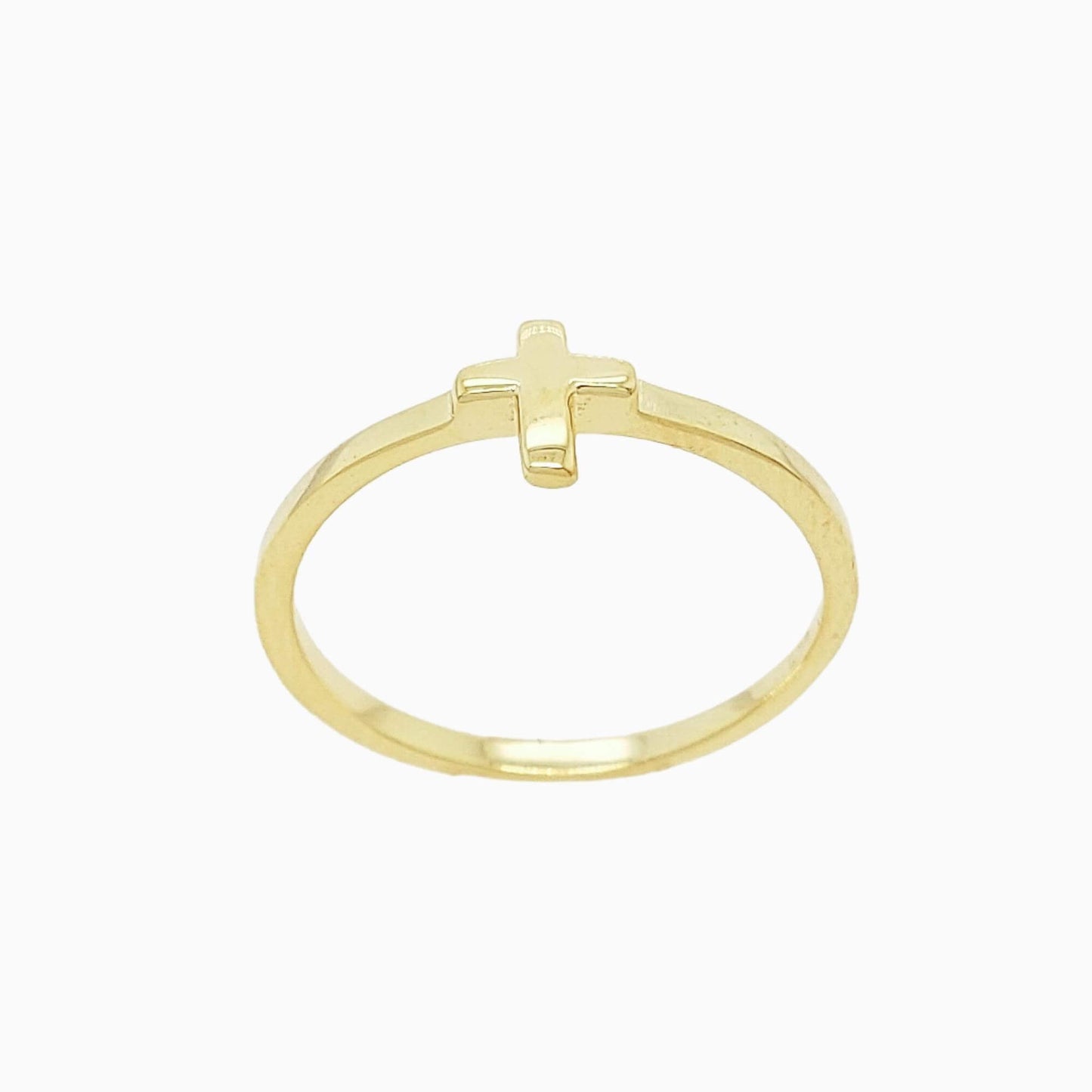 Gold Cross Ring for Girls