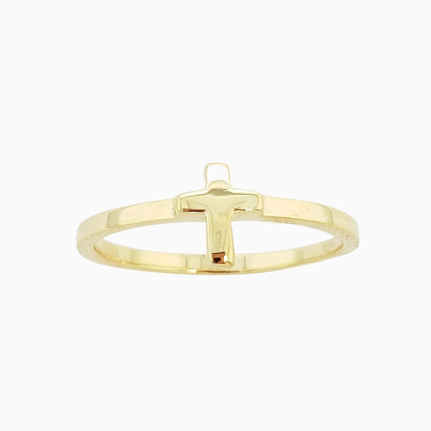 Gold Cross Ring for Girls