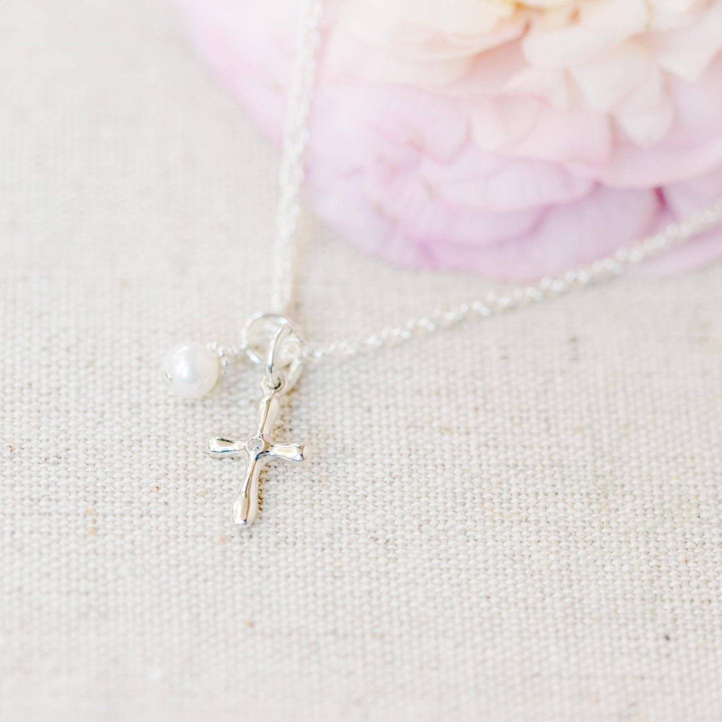 My First Diamond Cross Necklace