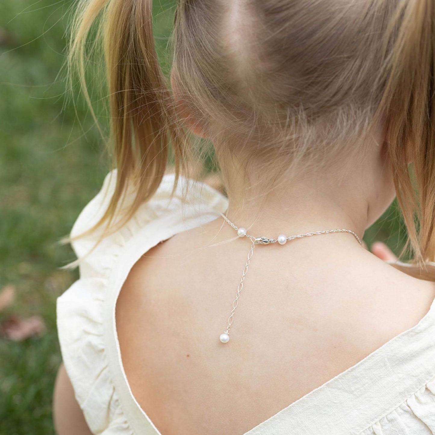 Lucky Clover + Sparkly Birthday Gem Necklace