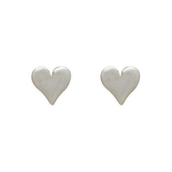 Sweet Heart Post Earrings - Little Girl's Pearls