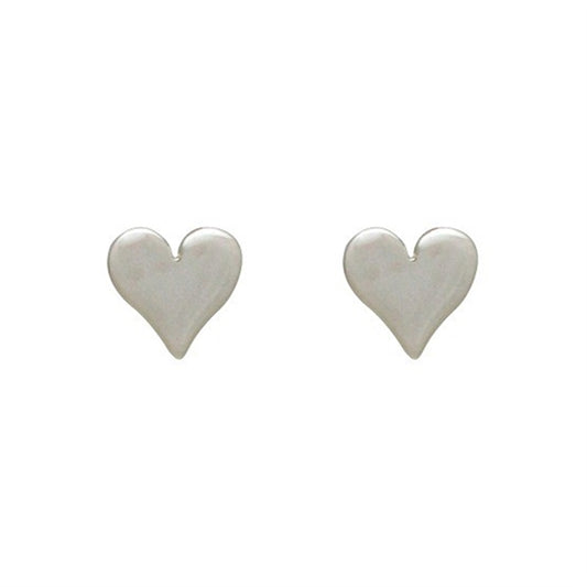 Sweet Heart Post Earrings - Little Girl's Pearls