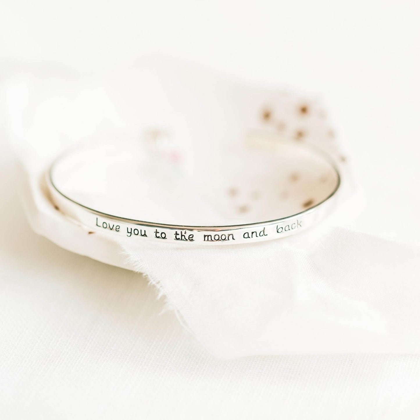 Love You to the Moon and Back Mom Cuff Bracelet