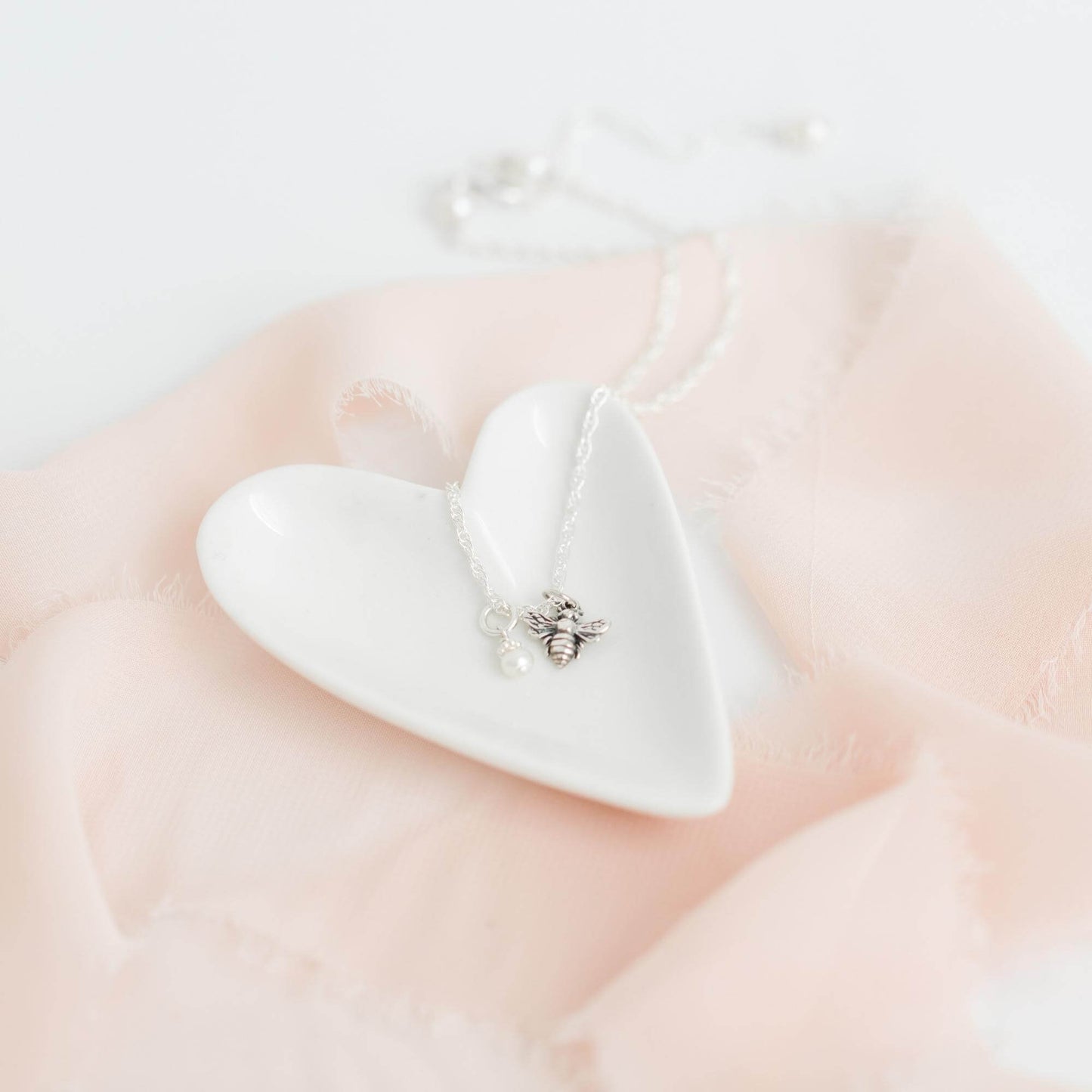 Ittiest Bittiest Bee Necklace in Silver