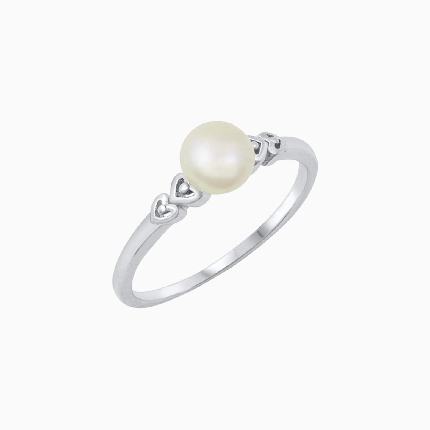 Love + Pearls Ring in Silver