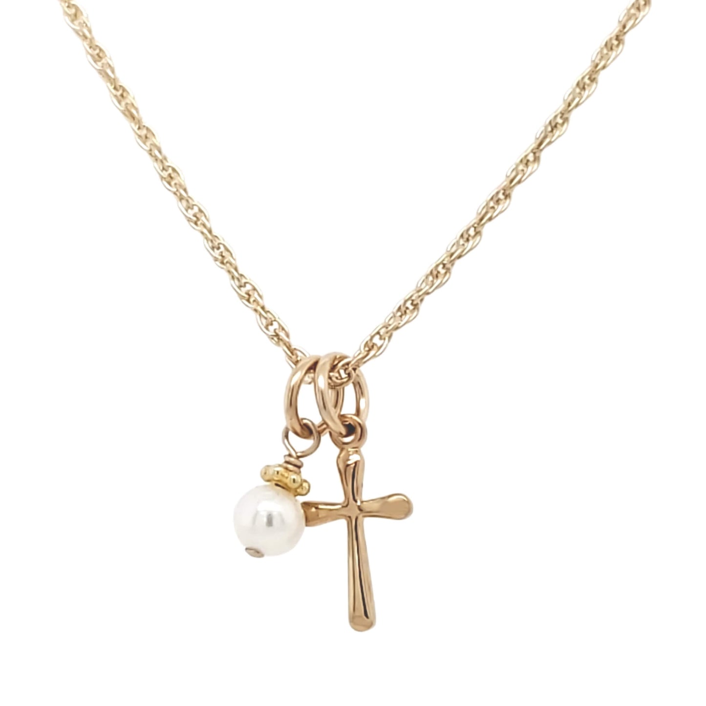 Golden My Keepsake Cross Necklace