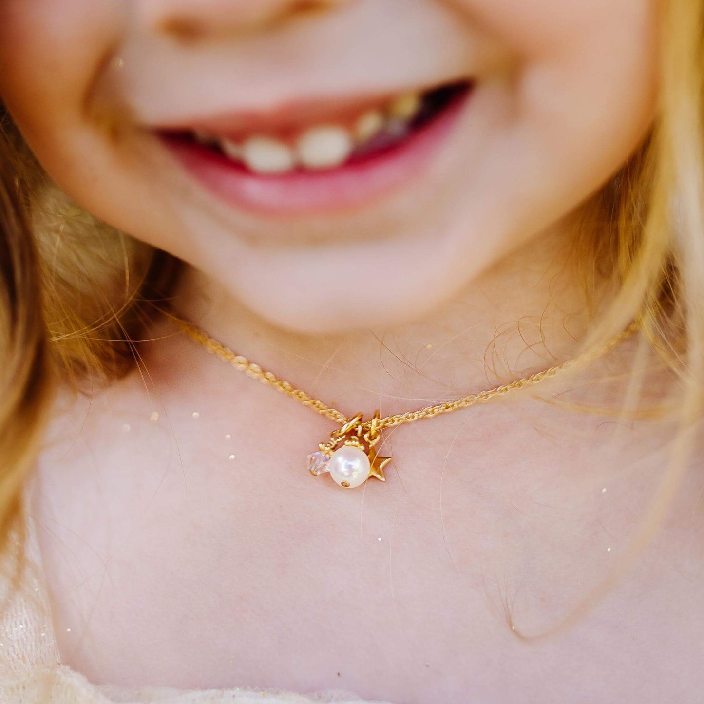 Golden Reach for the Stars Necklace