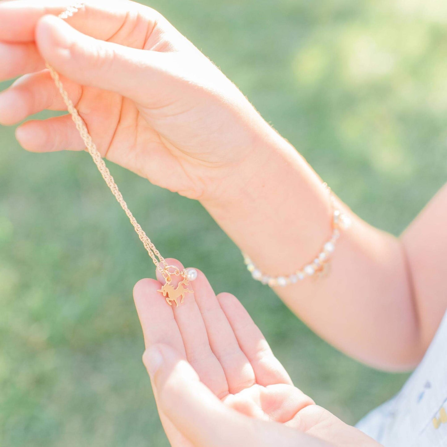 Golden Magical Unicorn Necklace