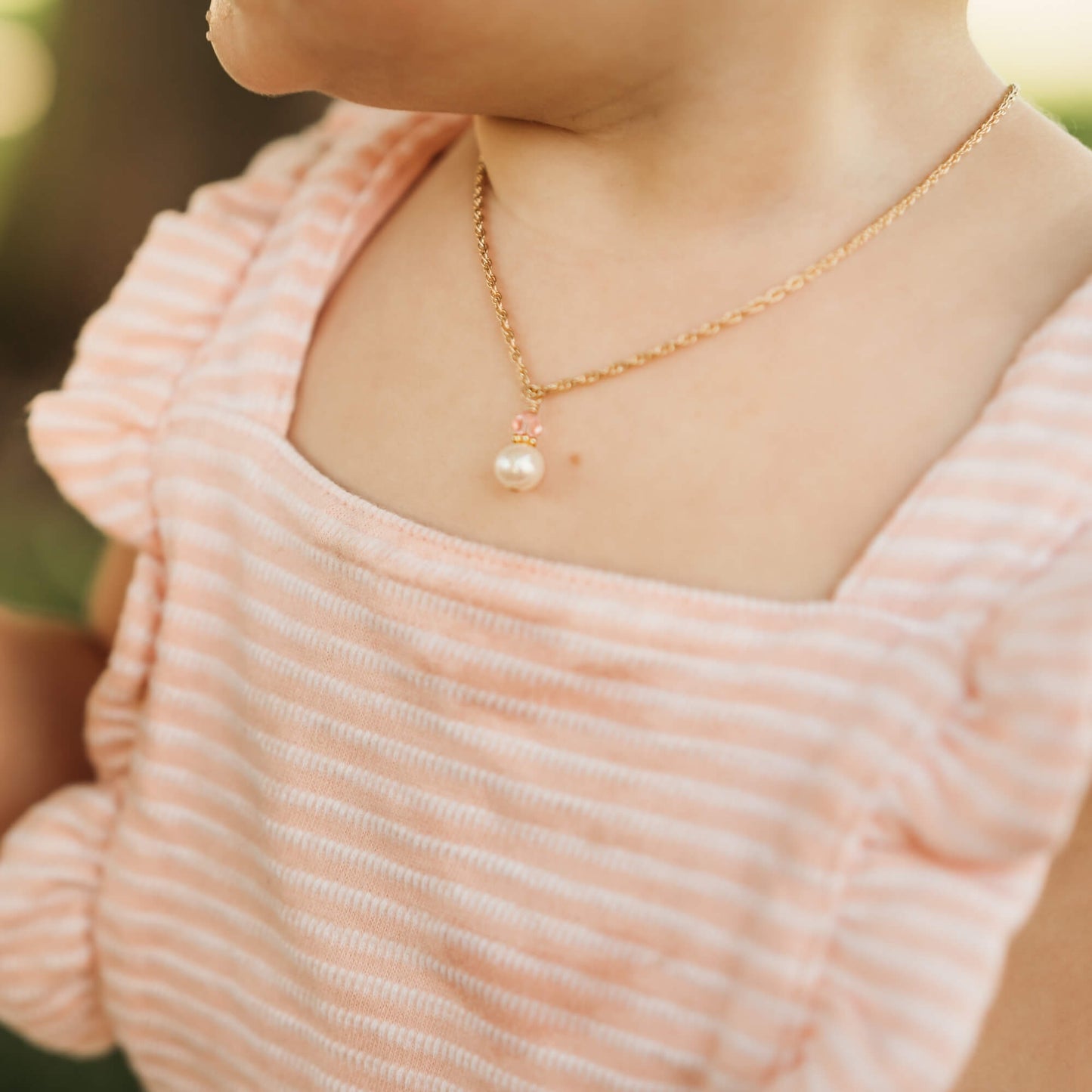 Golden Darling My Keepsake Pearl + Crystal Necklace