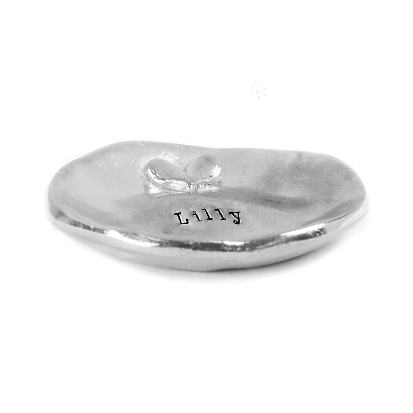 Personalized Trinket Dish - Little Girl's Pearls