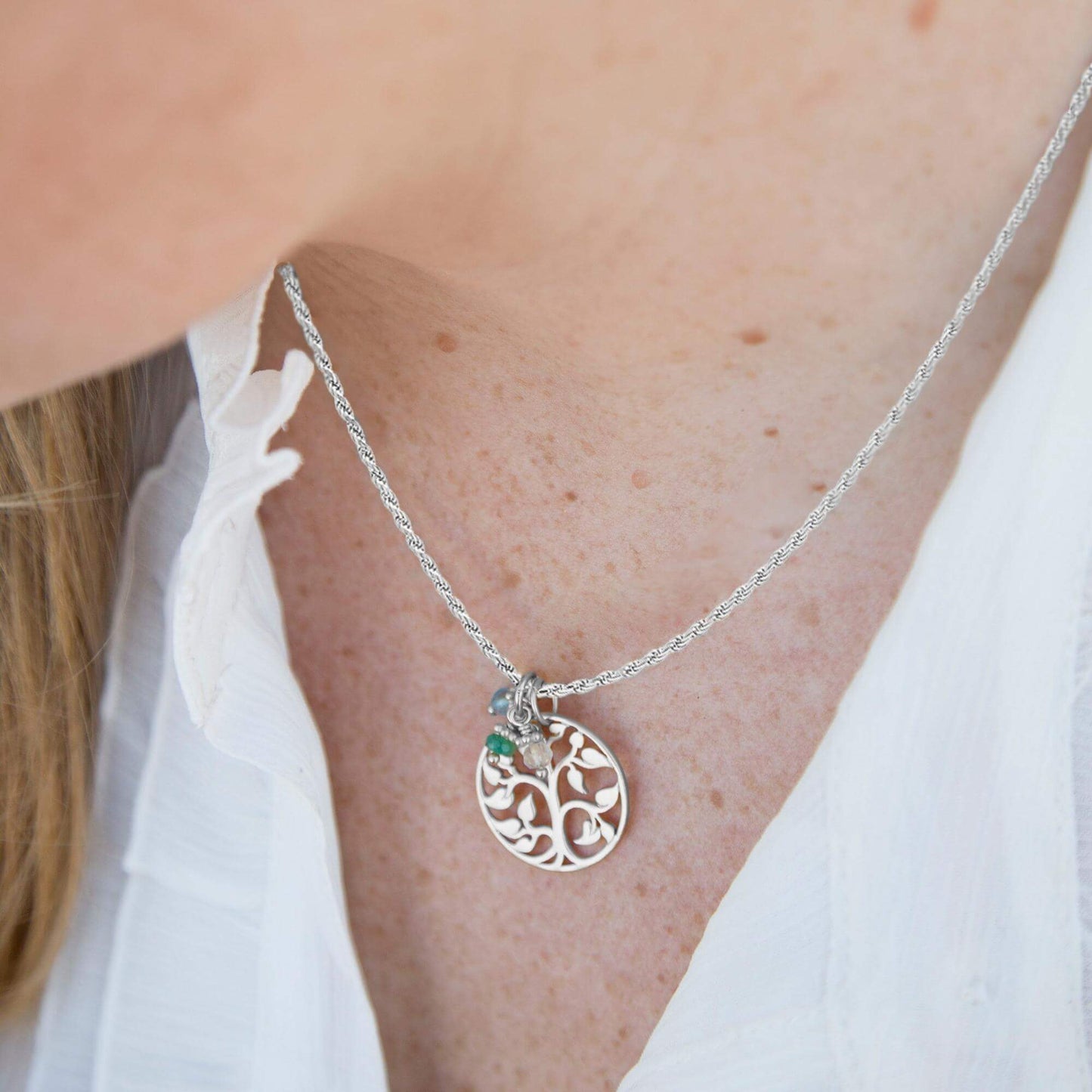 My Family Tree Mother's Necklace in Silver