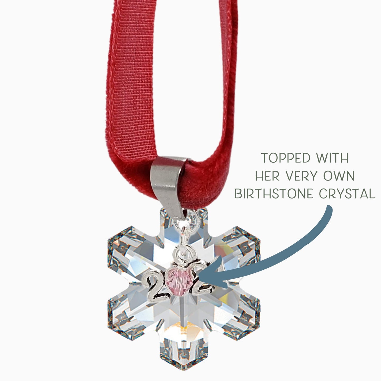 Sparkle Snowflake Birthstone Ornament