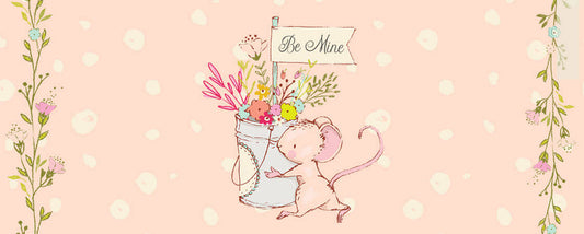 Be Mine Cute Floral Mouse Free Phone Wallpaper