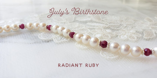July Ruby birthstone.