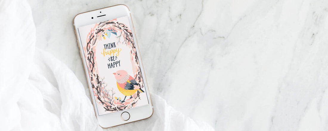 Think Happy Be Happy Free Phone Wallpaper