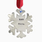Personalized Snowflake Christmas Tree Ornament