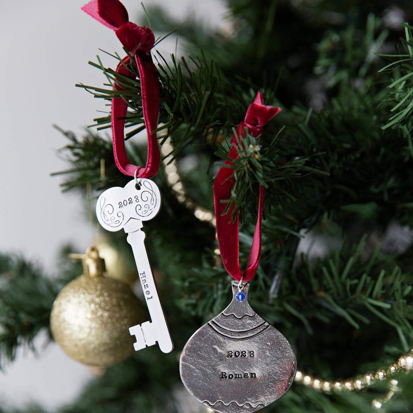 2023 - aluminum key Personalized Christmas Tree Ornament