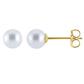 Golden Sweet Pearl Post Earrings