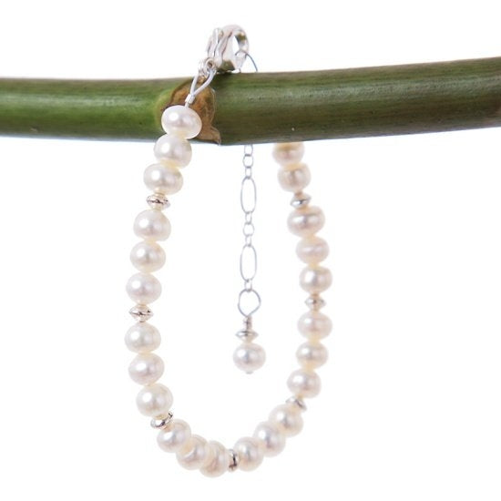 Lovely Pearl and Sterling Bracelet - Little Girl's Pearls
