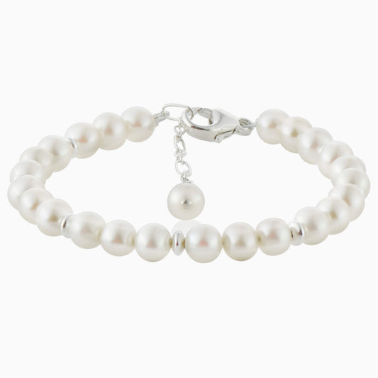 Lovely Pearl and Sterling Silver Bracelet