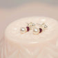 Adorable Pearl and Birthstone Dangle Post Earrings