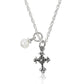 Delicate Keepsake Cross Necklace - Little Girl's Pearls