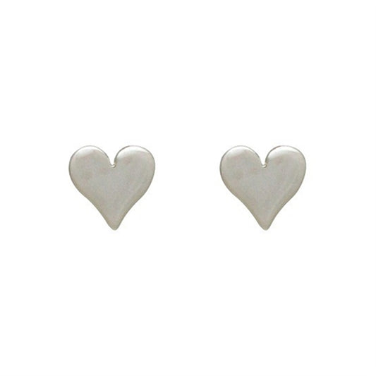 Sweet Heart Post Earrings - Little Girl's Pearls