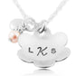 Sweet Flower Hand-Stamped Necklace - Little Girl's Pearls