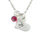 Itty Bitty Sweet Heart Stamped Necklace - Little Girl's Pearls