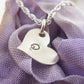 Itty Bitty Sweet Heart Stamped Necklace - Little Girl's Pearls