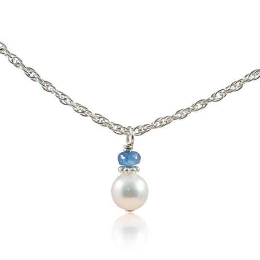 Adorable My Keepsake Pearl Necklace in Silver