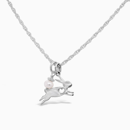 Bunny Love Necklace - Little Girl's Pearls