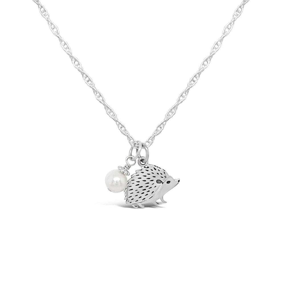 Mama Hedgehog Necklace – Little Girl's Pearls