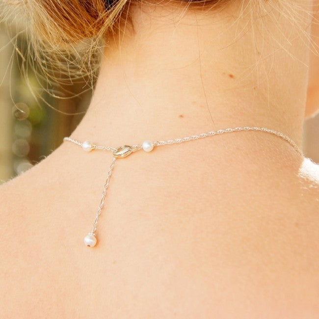 Frame Mini Pearl Necklace | Mason Grace