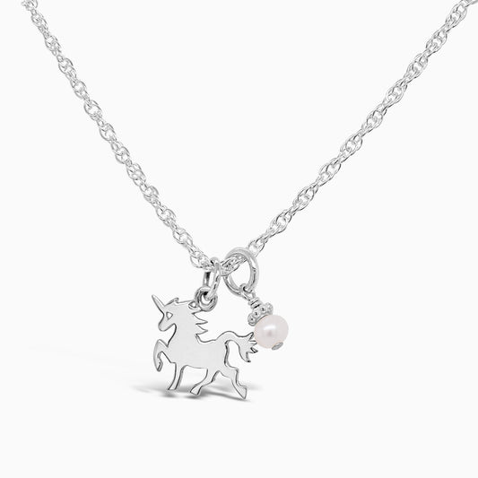 Magical Unicorn Necklace - Little Girl's Pearls